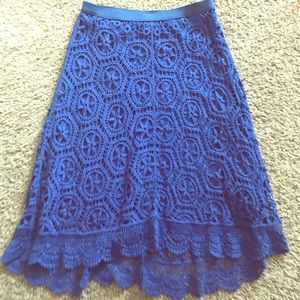 Ella Moss croquettes midi skirt